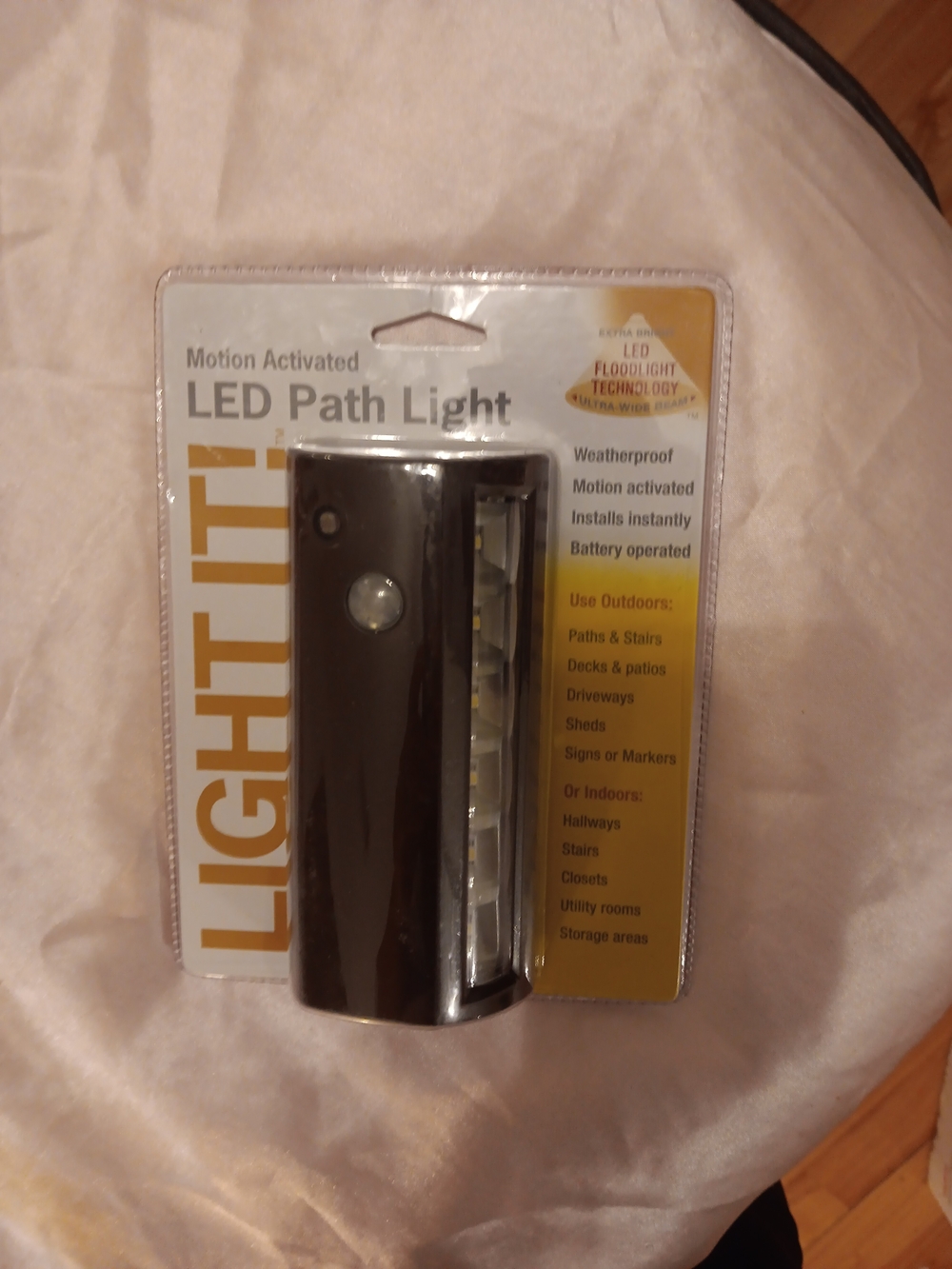 LED Path Light Motion Activated - Black